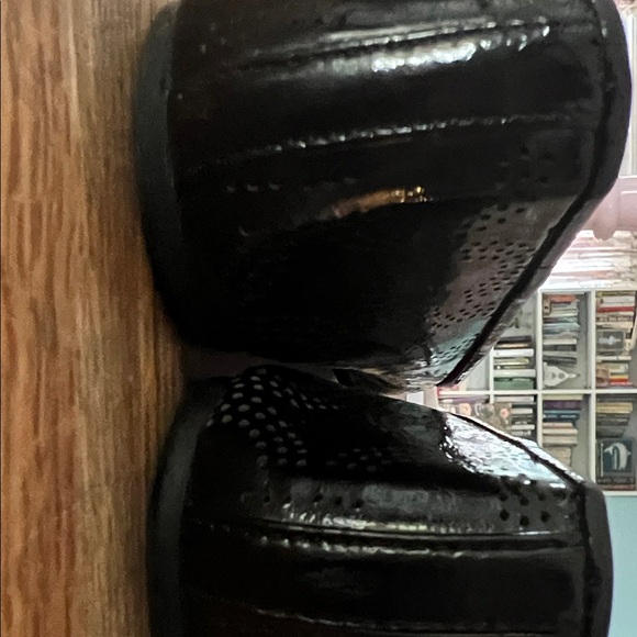 Coach Black Leather Flats with Bow - Picture 4 of 6